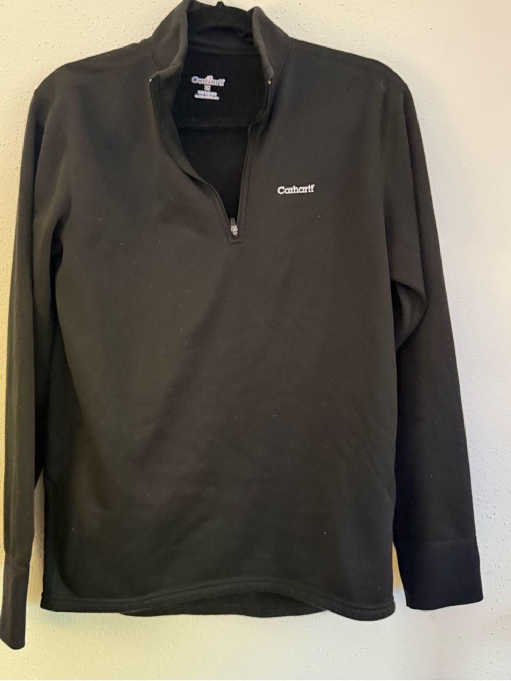 Carhartt Men’s Black Half-Zip Fleece Pullover